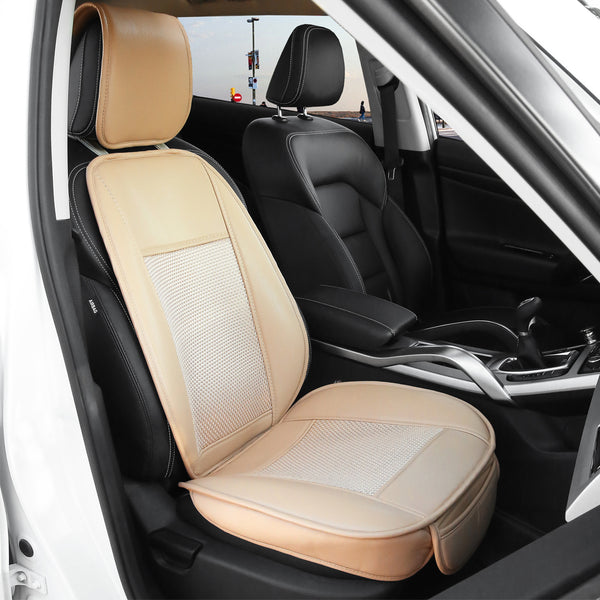 Car Seat Covers,Ice Silk Universal Car Seat Covers,Black Leather